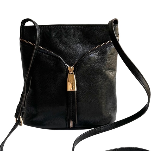 B. Makowsky Leather Crossbody Bag - Picture 1 of 15